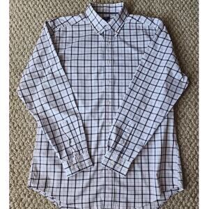 FootJoy FJ Men's Large Plaid Button Down Long Sleeve Cotton Spandex Stretch